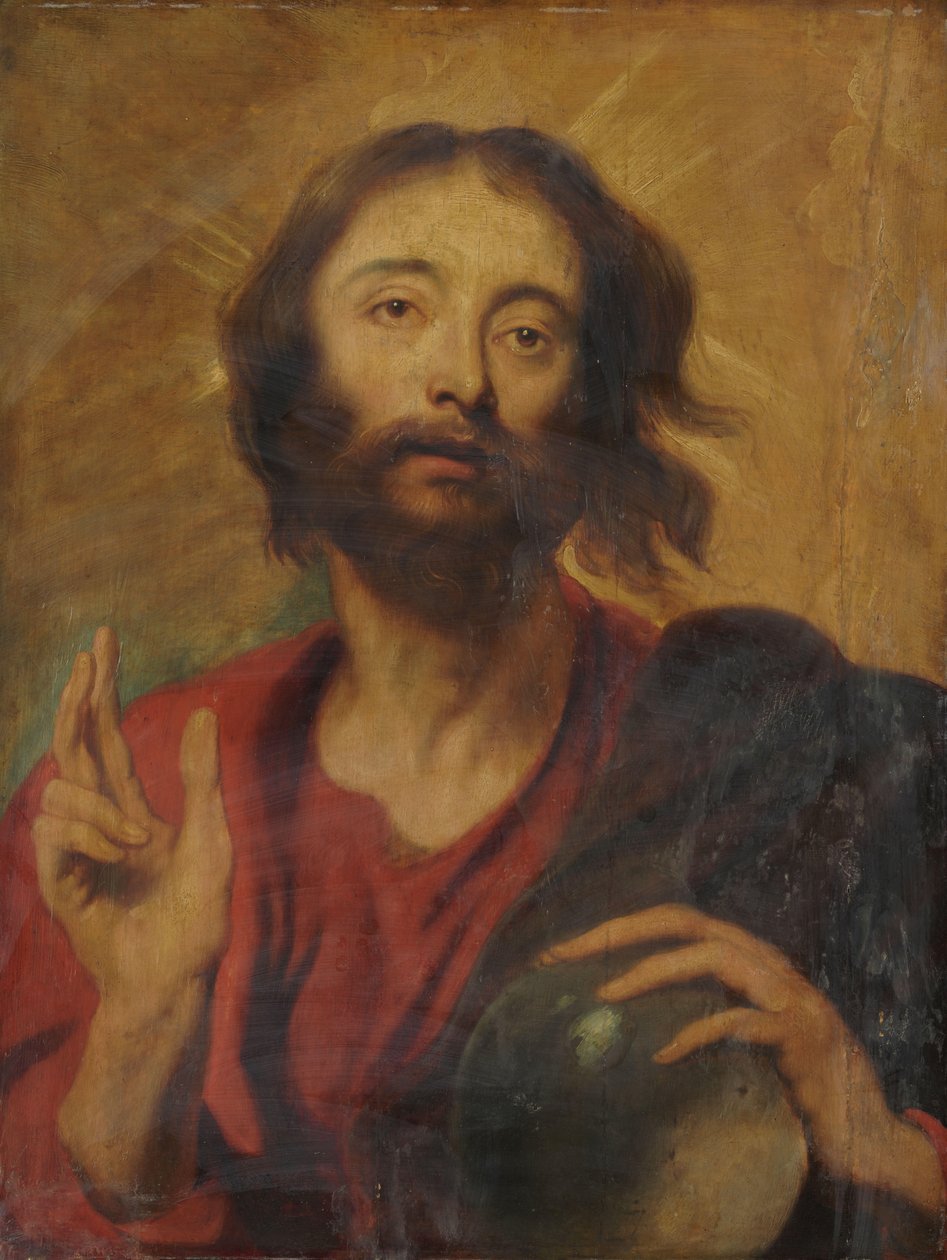 Kristus som verdens frelser af Anthony van Dyck (after)