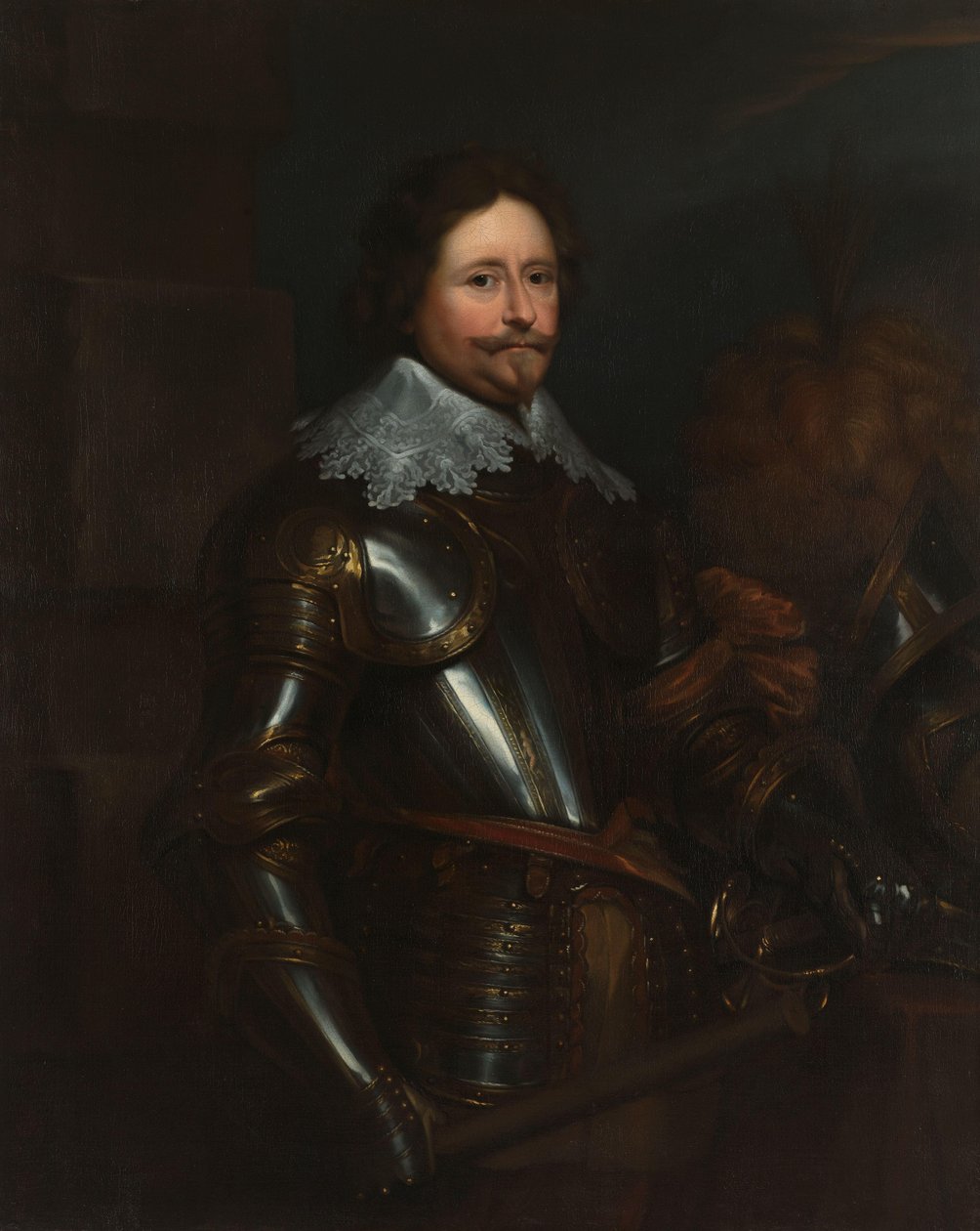 Portræt af Stadholder Frederik Hendrik (1584-1647), Prins af Orange af Anthony van Dyck (after)