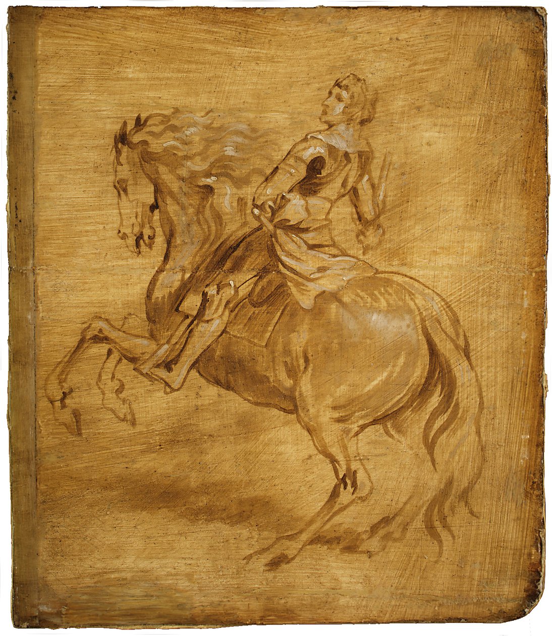En mand, der rider på en hest, ca. 1630. af Anthony van Dyck