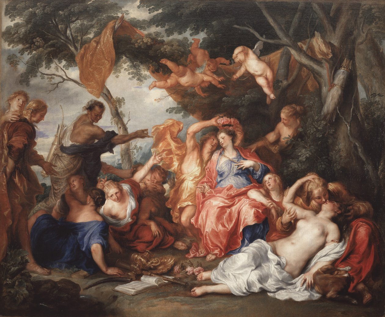 Amaryllis og Mirtillo, 1631-1632. af Anthony van Dyck