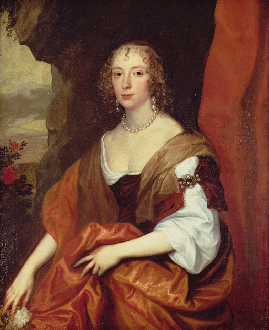 Anne Carr, grevinde af Bedford, 22 år, af Anthony van Dyck