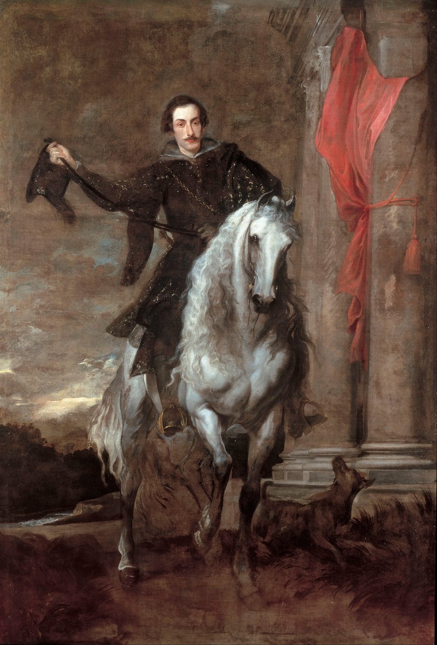 Anton Giulio Brignole-Sale på hesteryg af Anthony van Dyck