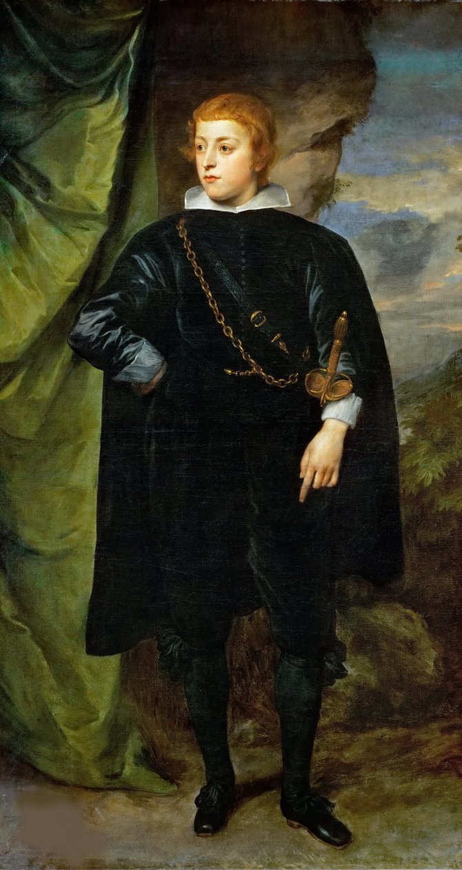 Carlo Emanuele dEste, markis af Borgomanero 1622-1695, ca. 1635. af Anthony van Dyck