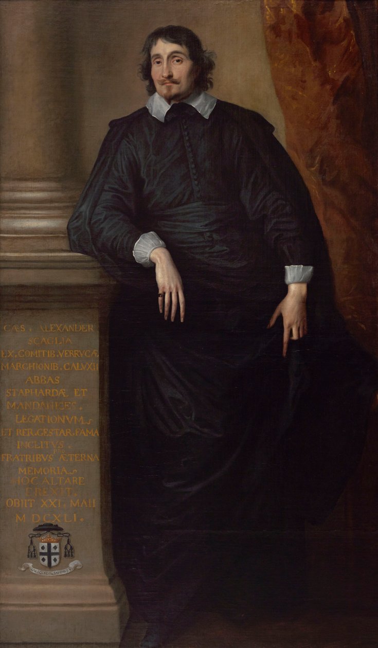 Cesare Alessandro Scaglia di Verrua, abbed af Staffarda og Mandanici af Anthony van Dyck