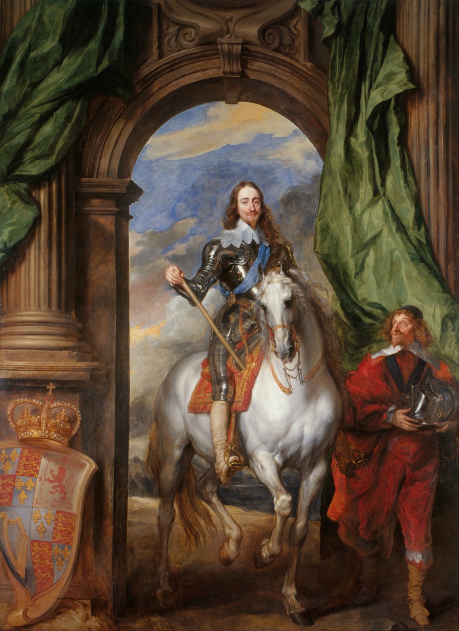 Charles I (1600-1649) med M. de St Antoine af Anthony van Dyck