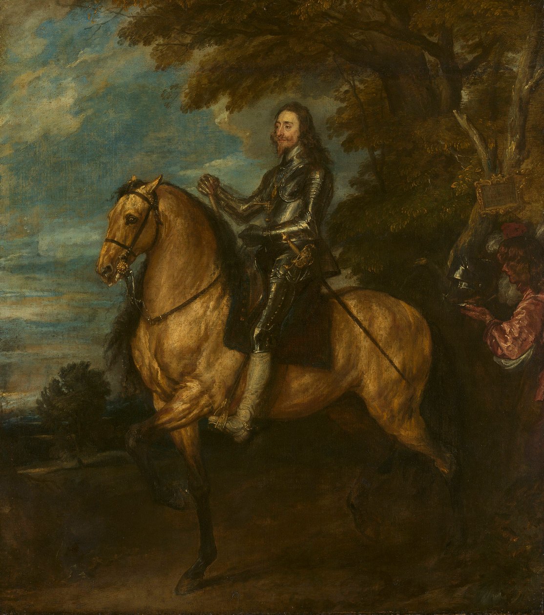 Karl I (1600-49) til hest af Anthony van Dyck