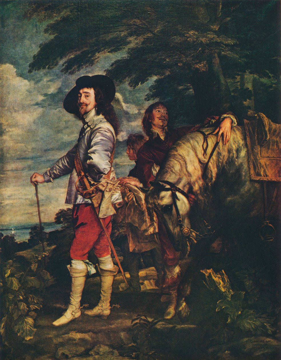 Charles I ved Jagten, c1635 af Anthony van Dyck