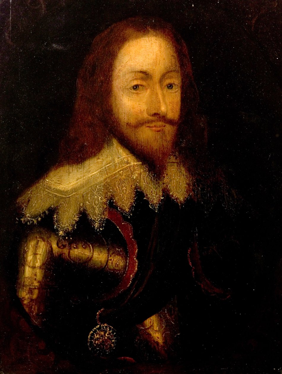 Charles I, i rustning iført Tidselordenen af Anthony van Dyck