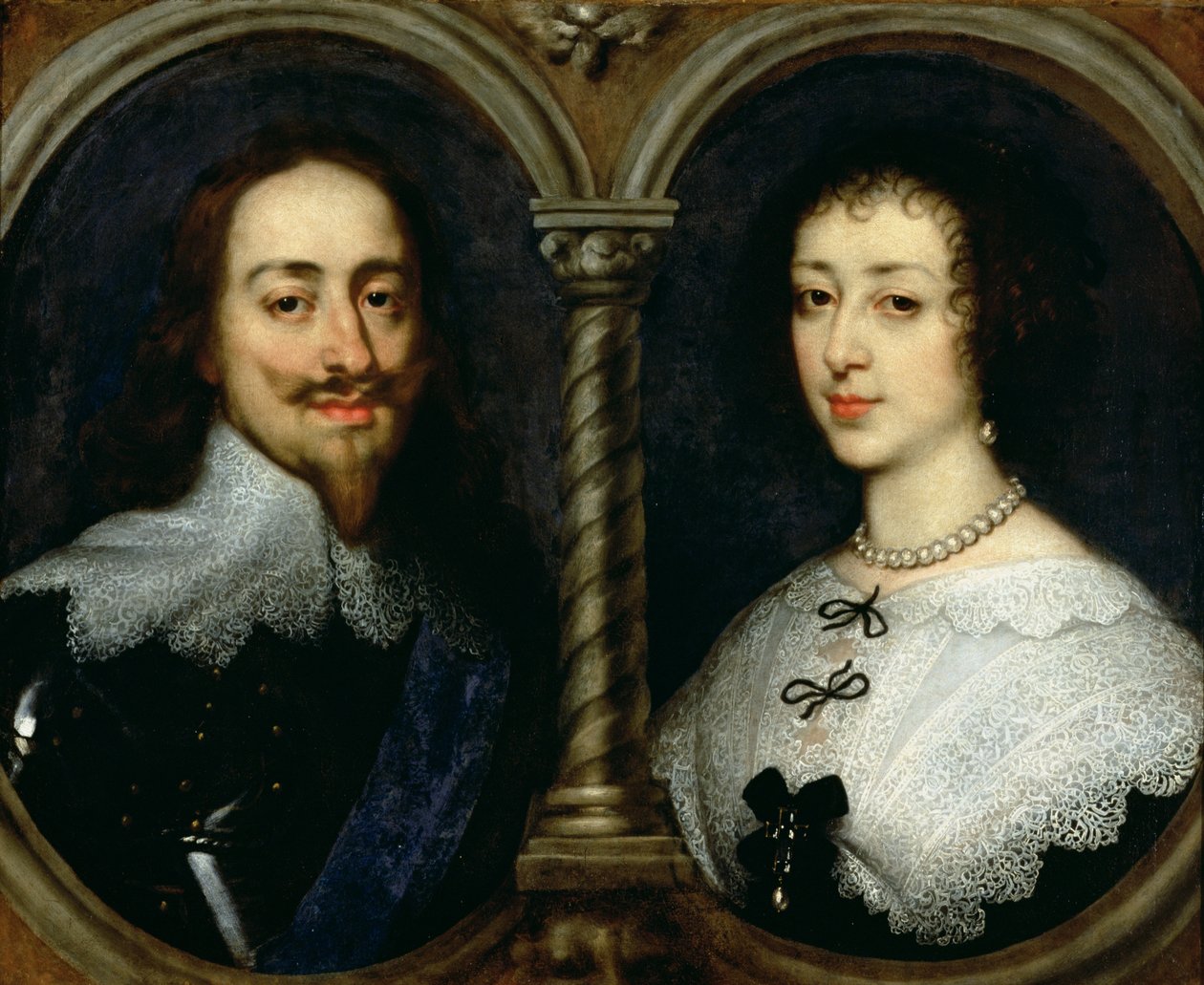 Charles I af England (1600-49) og dronning Henrietta Maria (1609-69) af Anthony van Dyck