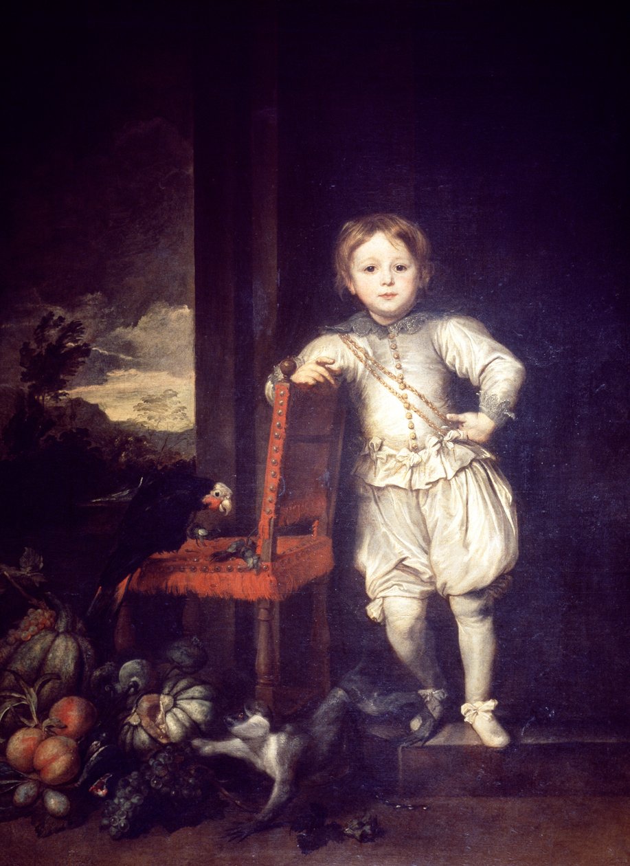 Barn i hvid kjole af Anthony van Dyck (1599-1641) af Anthony van Dyck