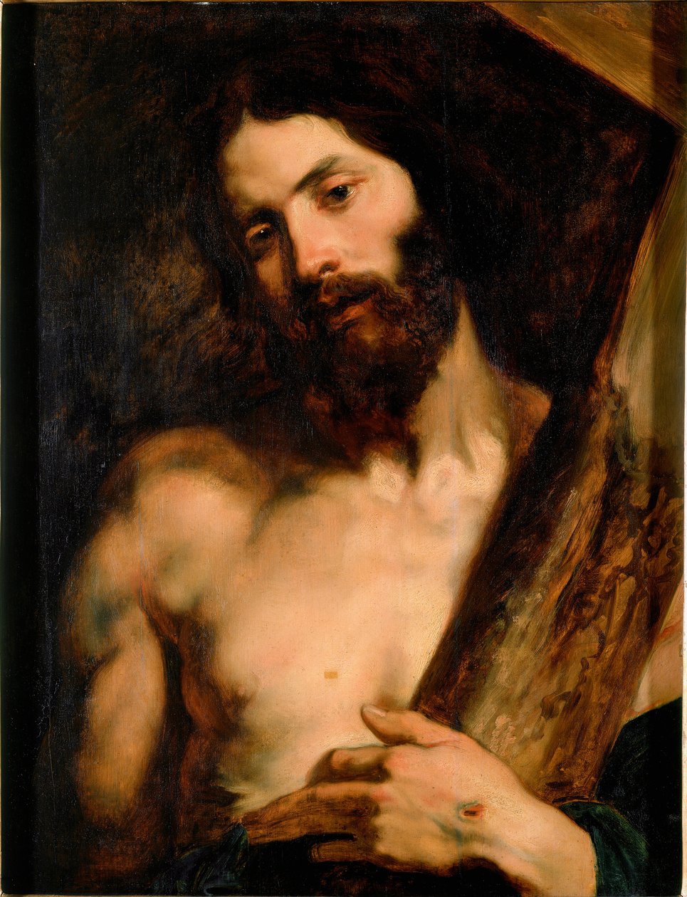 Kristus der bærer korset Maleri af Antony Van Dyck (1599-1641) 1619 ca. Sol. 65x50 cm Genes, Galleria di Palazzo Rosso af Anthony van Dyck