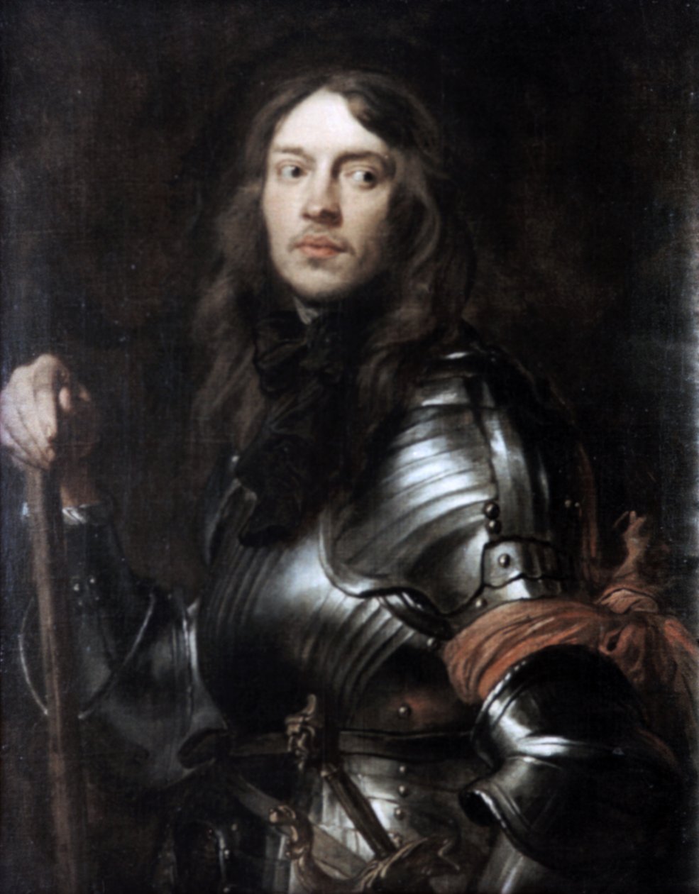 Kommandør i rustning, med et rødt tørklæde, c1625-1627. af Anthony van Dyck