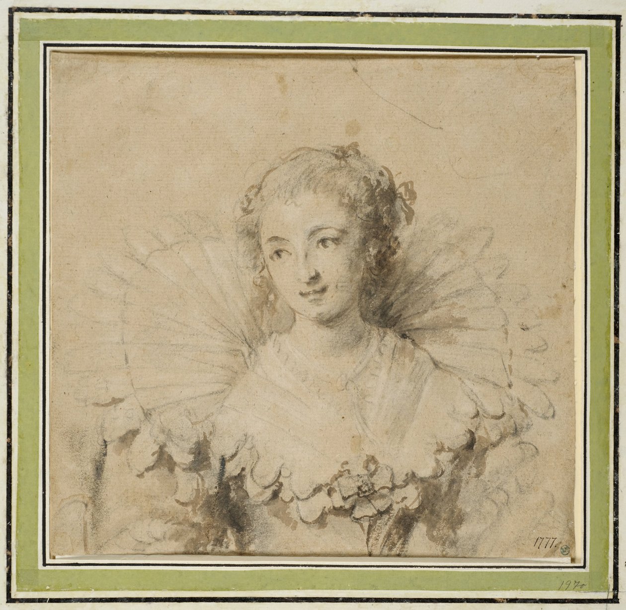 Portræt af en dame af Anthony van Dyck