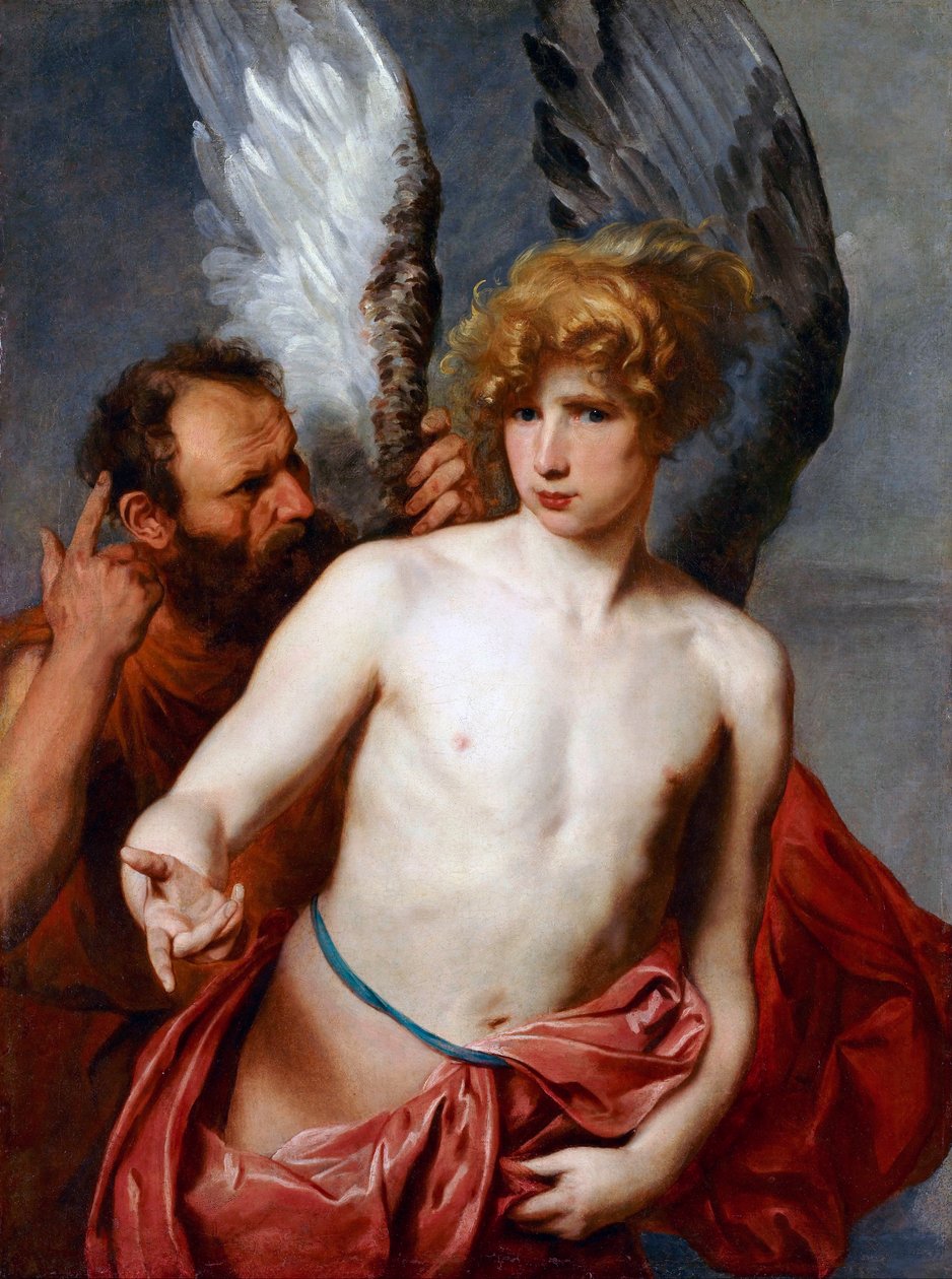 ""Dedale og Icarus"" Maleri af Sir Anthony van Dyck (1599-1641) 1615-1620 Art Gallery of Ontario, Toronto af Anthony van Dyck