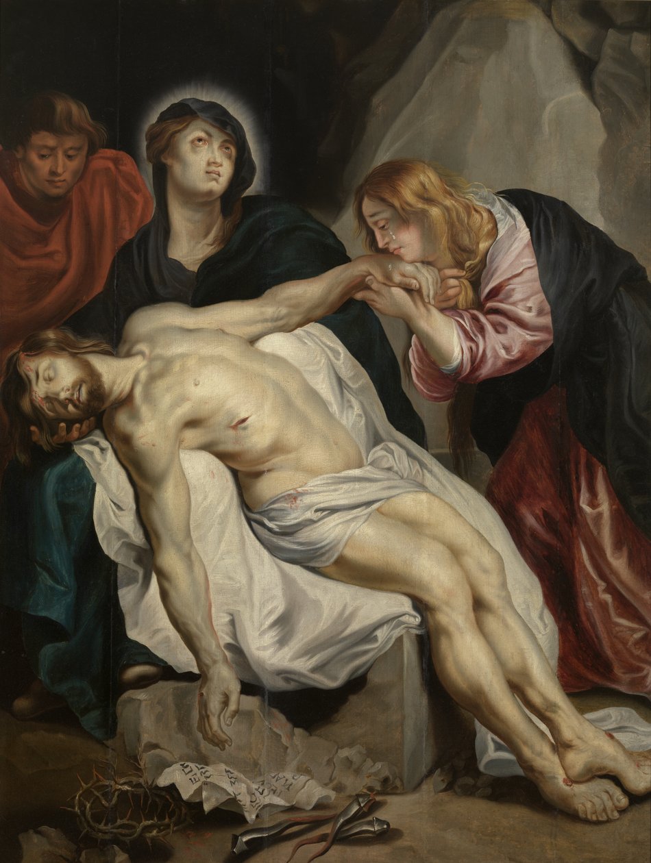 Hollandsk: Bewening van Christus Klagesangen over den døde Kristus af Anthony van Dyck