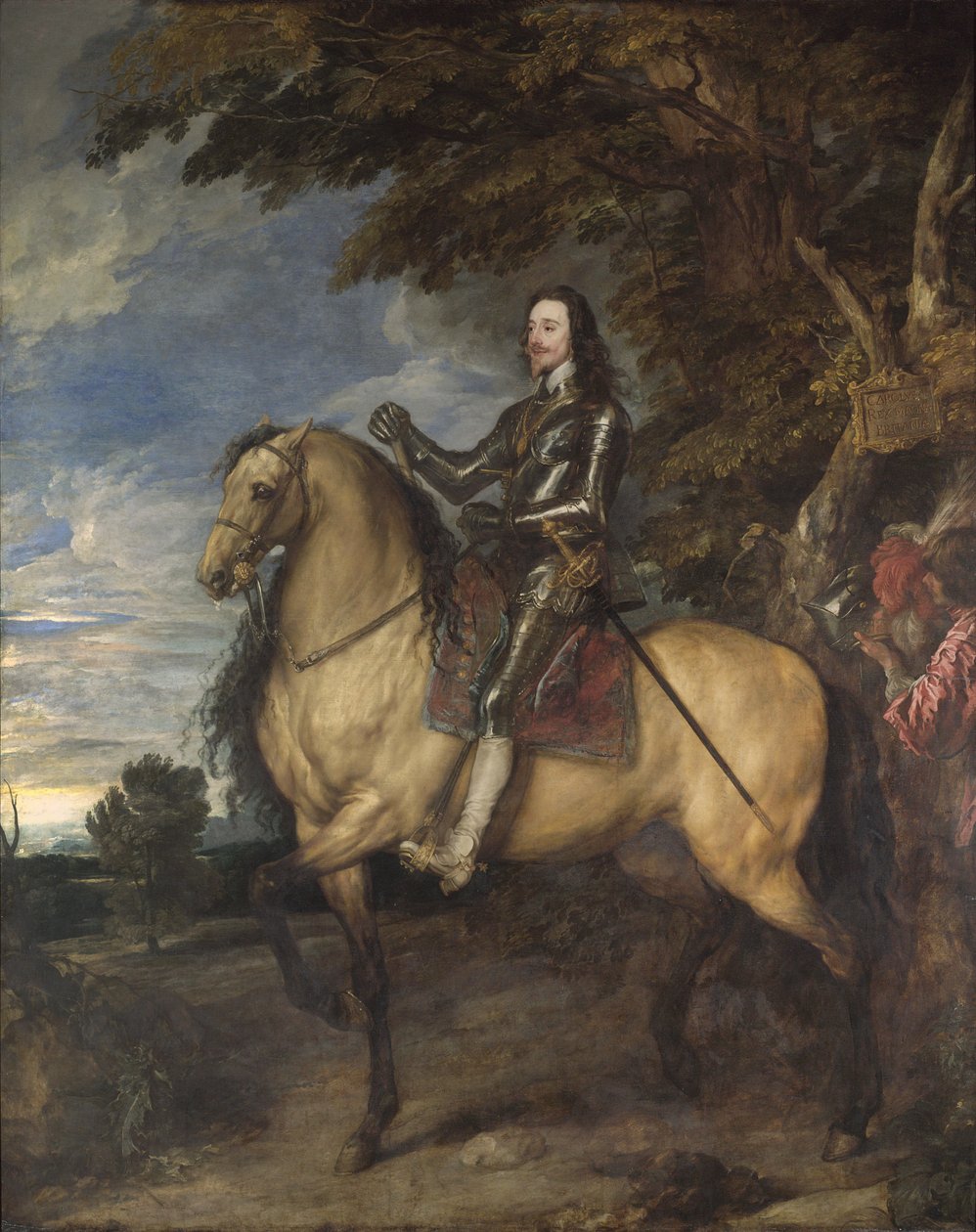 Rytterportræt af Charles I, c.1637-8 af Anthony van Dyck