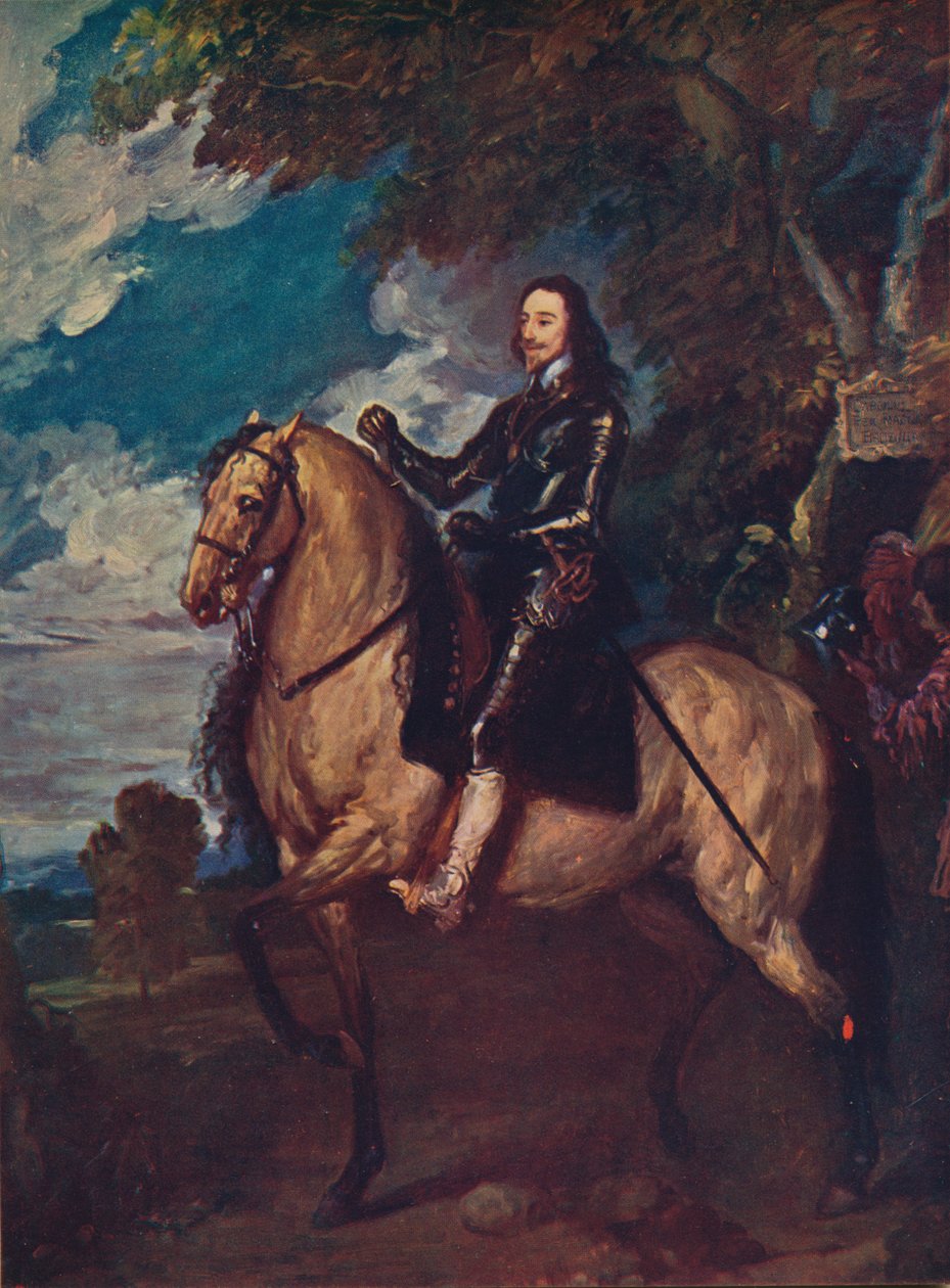 Rytterportræt af Charles I, c1637, c1915 af Anthony van Dyck