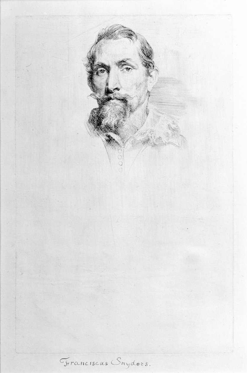 Frans Snyders, fra The Iconography, begyndelsen af det 17. århundrede. af Anthony van Dyck