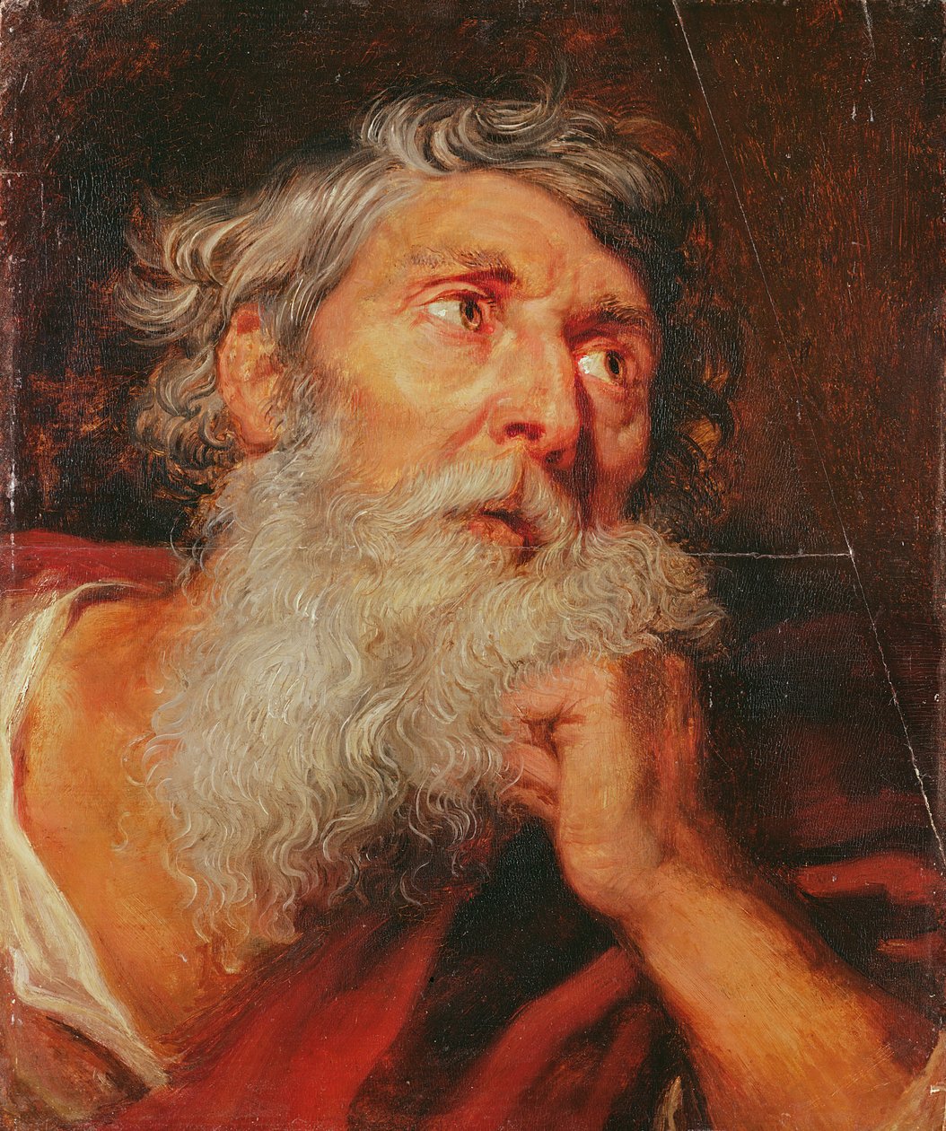 Hoved af en apostel af Anthony van Dyck