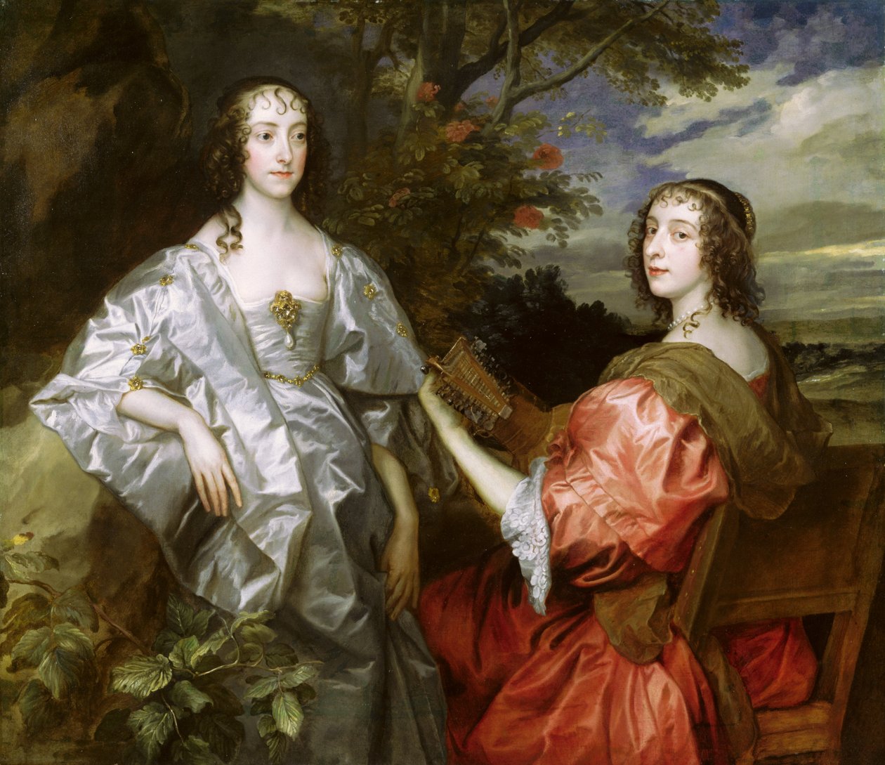 Katherine (1609-67) grevinde af Chesterfield og Lucy (f. 1608) grevinde af Huntingdon, ca. 1636-40 af Anthony van Dyck