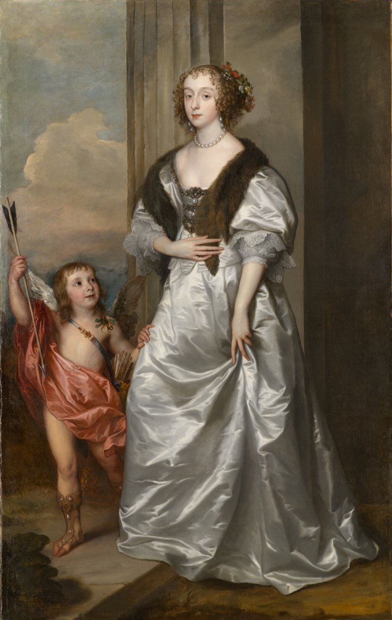 Lady Mary Villiers, senere hertuginde af Richmond og Lennox (1622-1685), med Charles Hamilton, Lord Arran, ca. 1637 af Anthony van Dyck