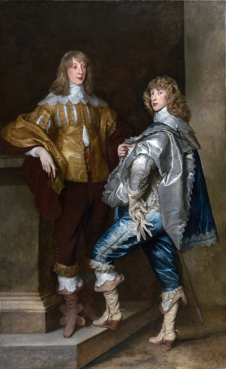 Lord John Stuart og hans bror Lord Bernard Stuart ca. 1638 (olie på lærred) af Anthony van Dyck