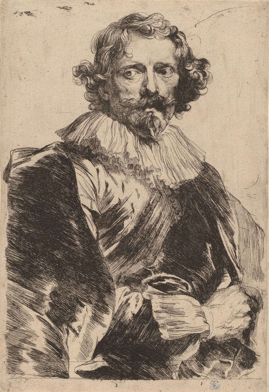 Lucas Vorsterman, sandsynligvis 16261641. af Anthony van Dyck