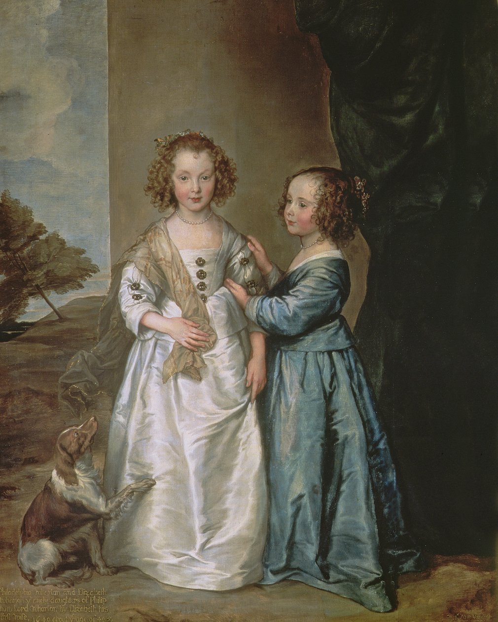 Philadelphia og Elisabeth Wharton af Anthony van Dyck