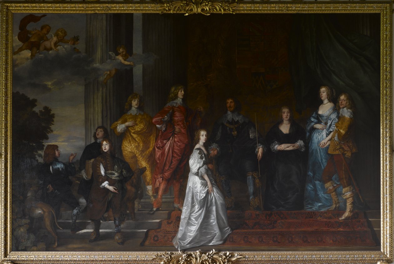 Philip Herbert (1584-1650), 4. jarl af Pembroke og hans familie af Anthony van Dyck