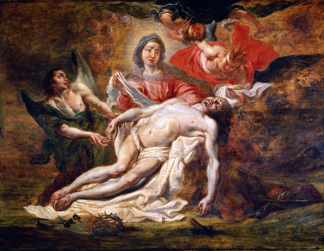 Pieta, af Anthony van Dyck (1599-1641) af Anthony van Dyck