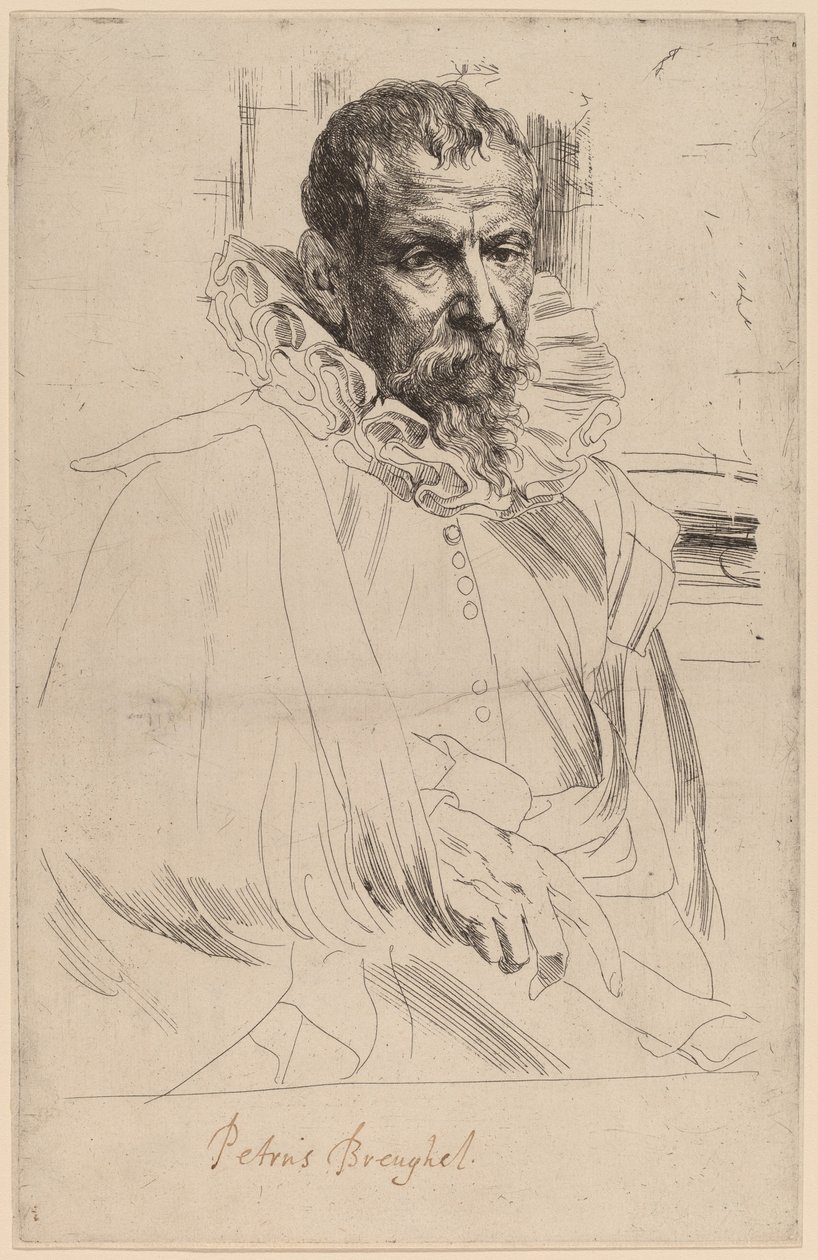 Pieter Bruegel den Yngre, sandsynligvis 16261641. af Anthony van Dyck