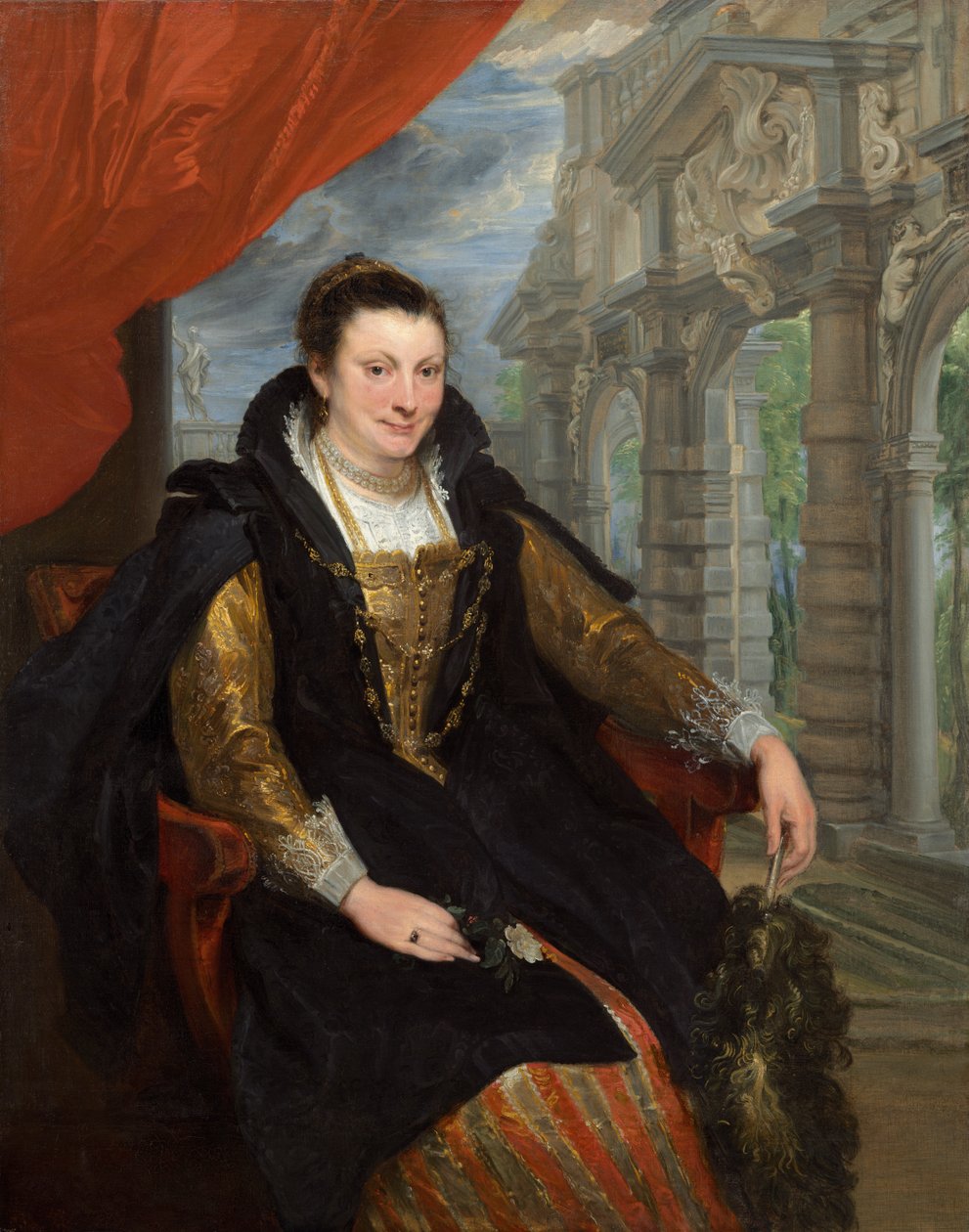 Portræt af Isabella Brandt af Anthony van Dyck