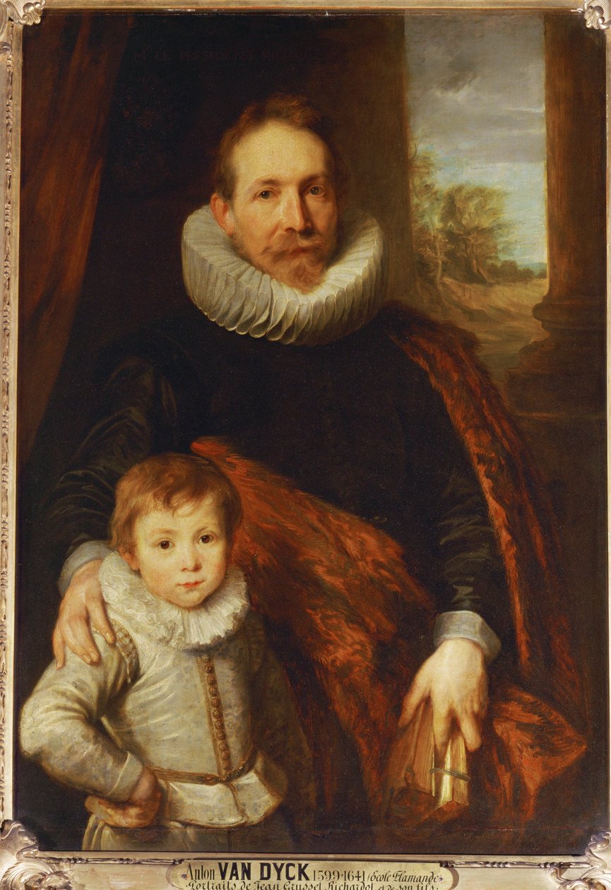 Portræt af en far og søn, også kendt som Guillaume Richardot ... af Anthony van Dyck
