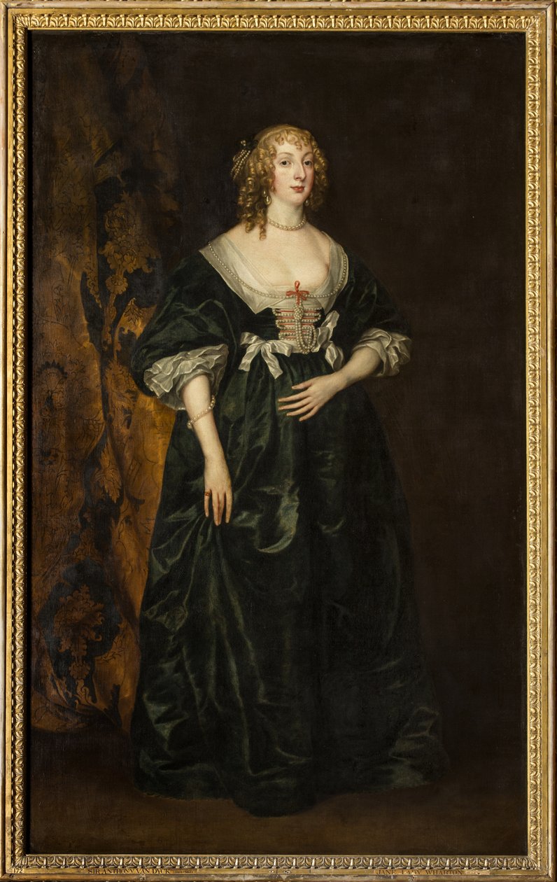 Portræt af Anna Sophia Herbert, grevinde af Carnarvon (olie på lærred) af Anthony van Dyck
