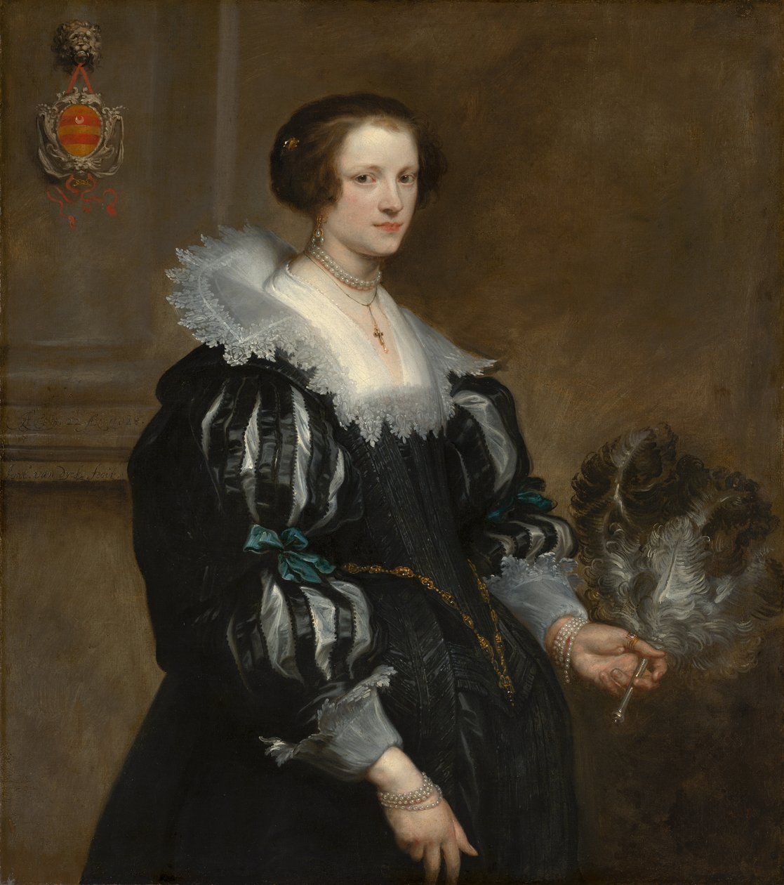 Portræt af Anna Wake af Anthony van Dyck