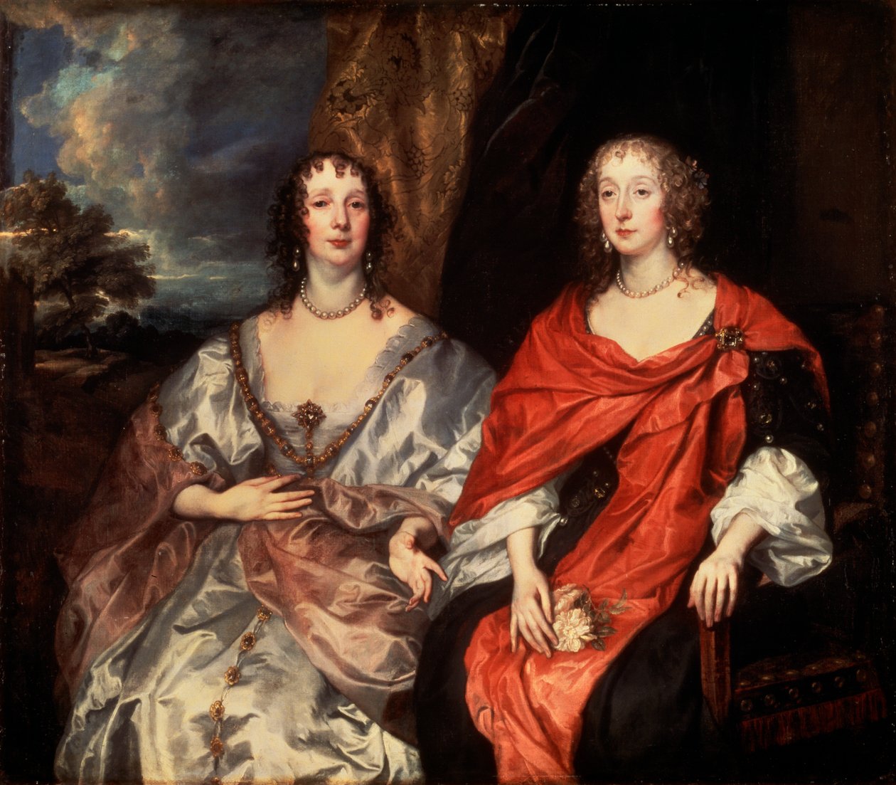 Portræt af Anne Dalkeith og Anne Kirke, 1630