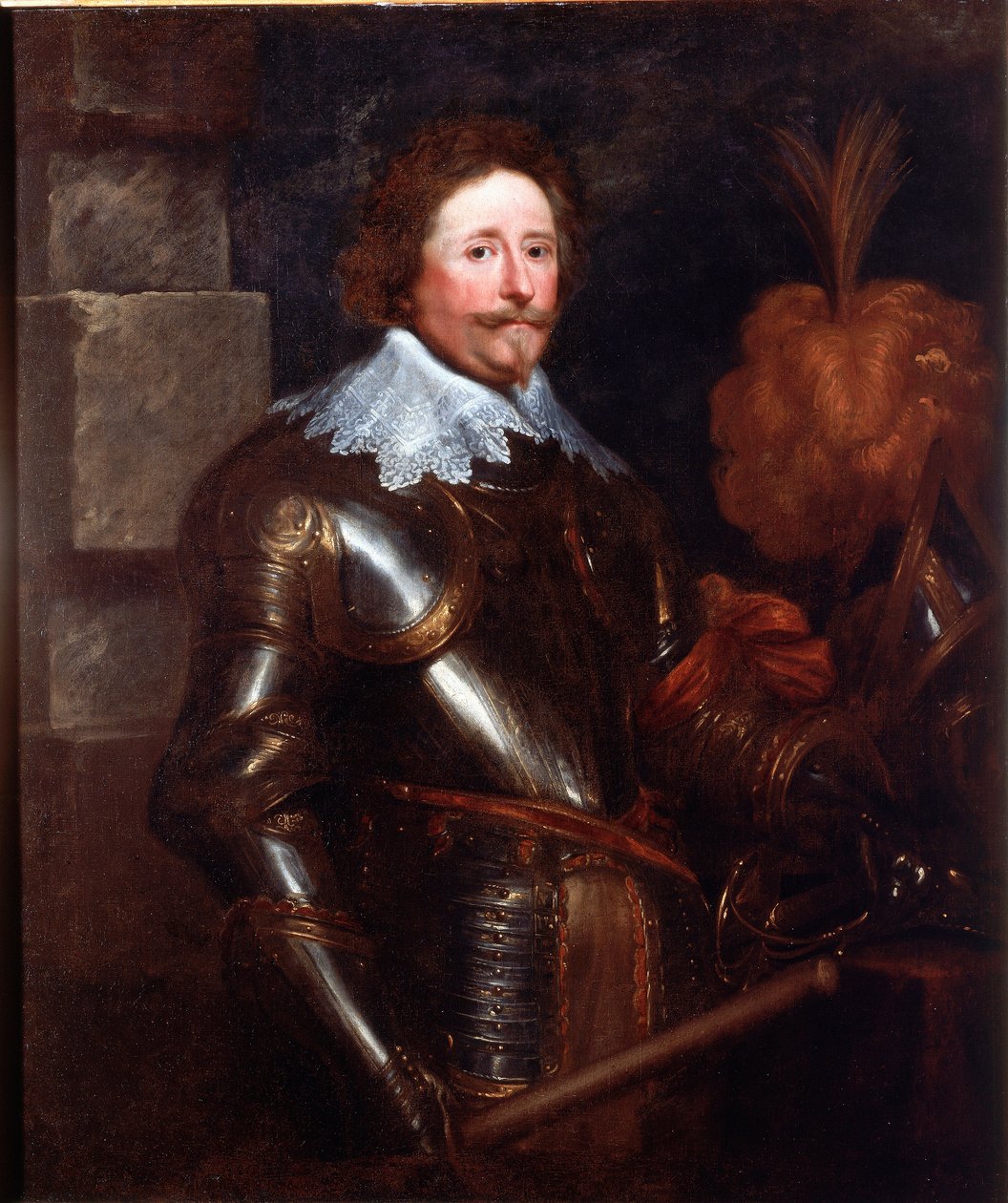 Portræt af Frederic Henri de Nassau Prins af Orange (1584-1647) Kaptajn og generaladmiral for De Forenede Provinser Maleri af Antonie Van Dyck (1599-1641) 1628-1629 Søn. 121x103 cm Genes, Galleria di Palazzo Rosso af Anthony van Dyck