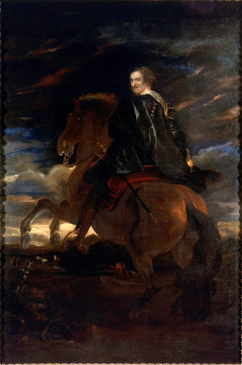 Portræt af Giovanni Paolo Balbi på hestemaleri af Antonie Van Dyck (1599-1641) 1627 søn. 266x198 cm Mamiano di Traversetolo, Magnani Rocca Foundation af Anthony van Dyck