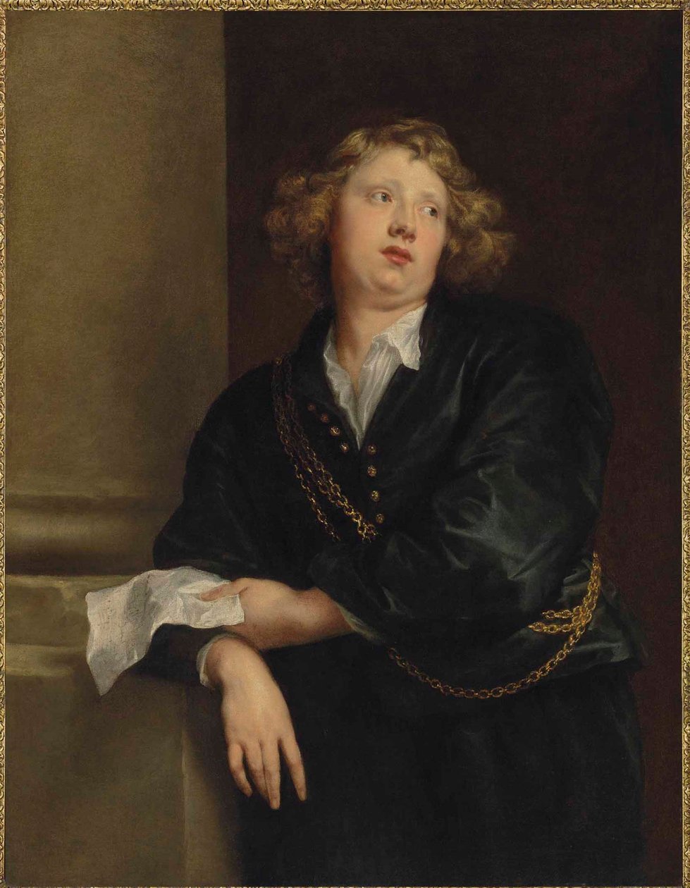 Portræt af Henricus Liberti (1600-1669), organist ved katedralen i Antwerpen af Anthony van Dyck