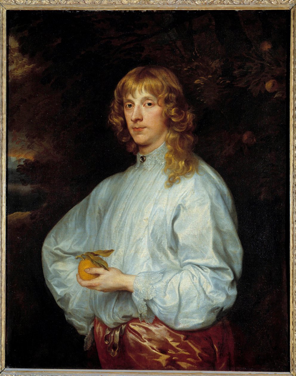 Portræt af James Stuart, hertug af Lennox dengang af Richmond (1612-1655), der holder Paris