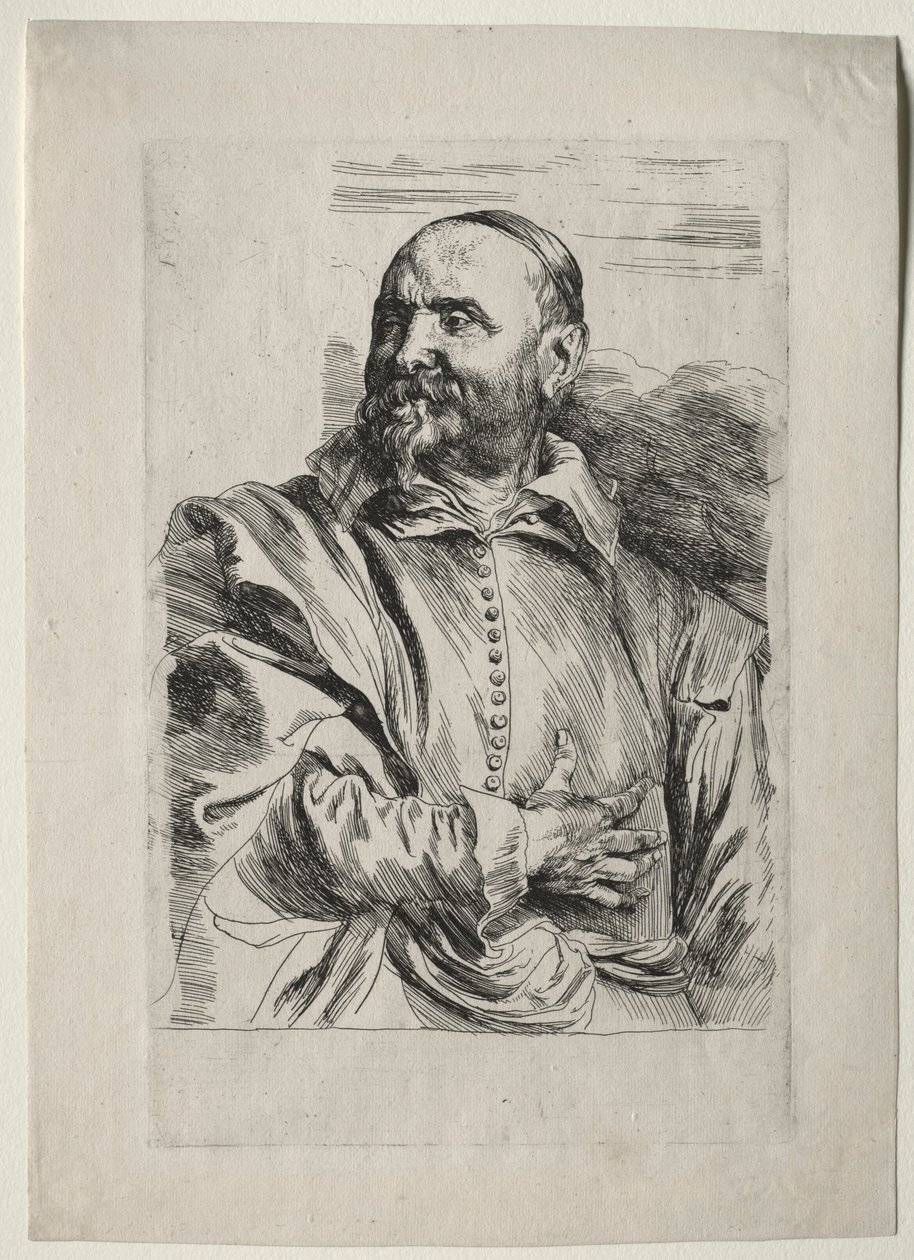 Portræt af Jan Snellinx. af Anthony van Dyck