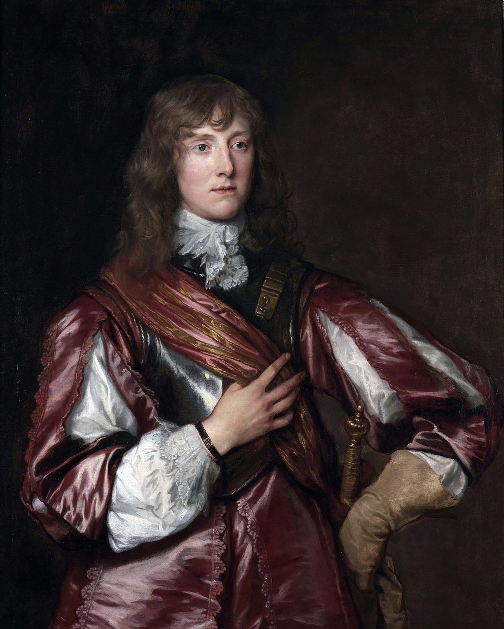 Portræt af John Belasyse, 1. Baron Belasyse. af Anthony van Dyck