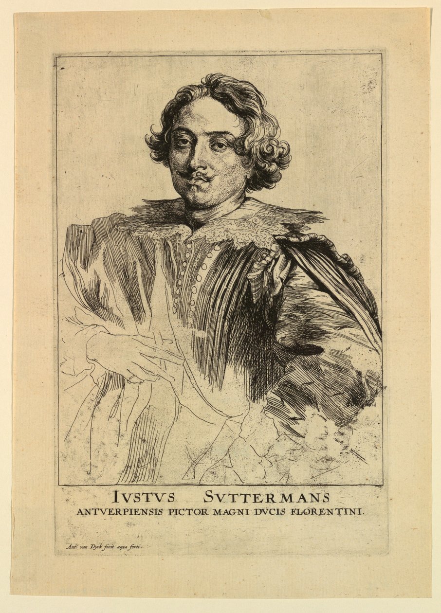 Portræt af Justus Sustermans, fra Icons of Princes of Men af Anthony van Dyck