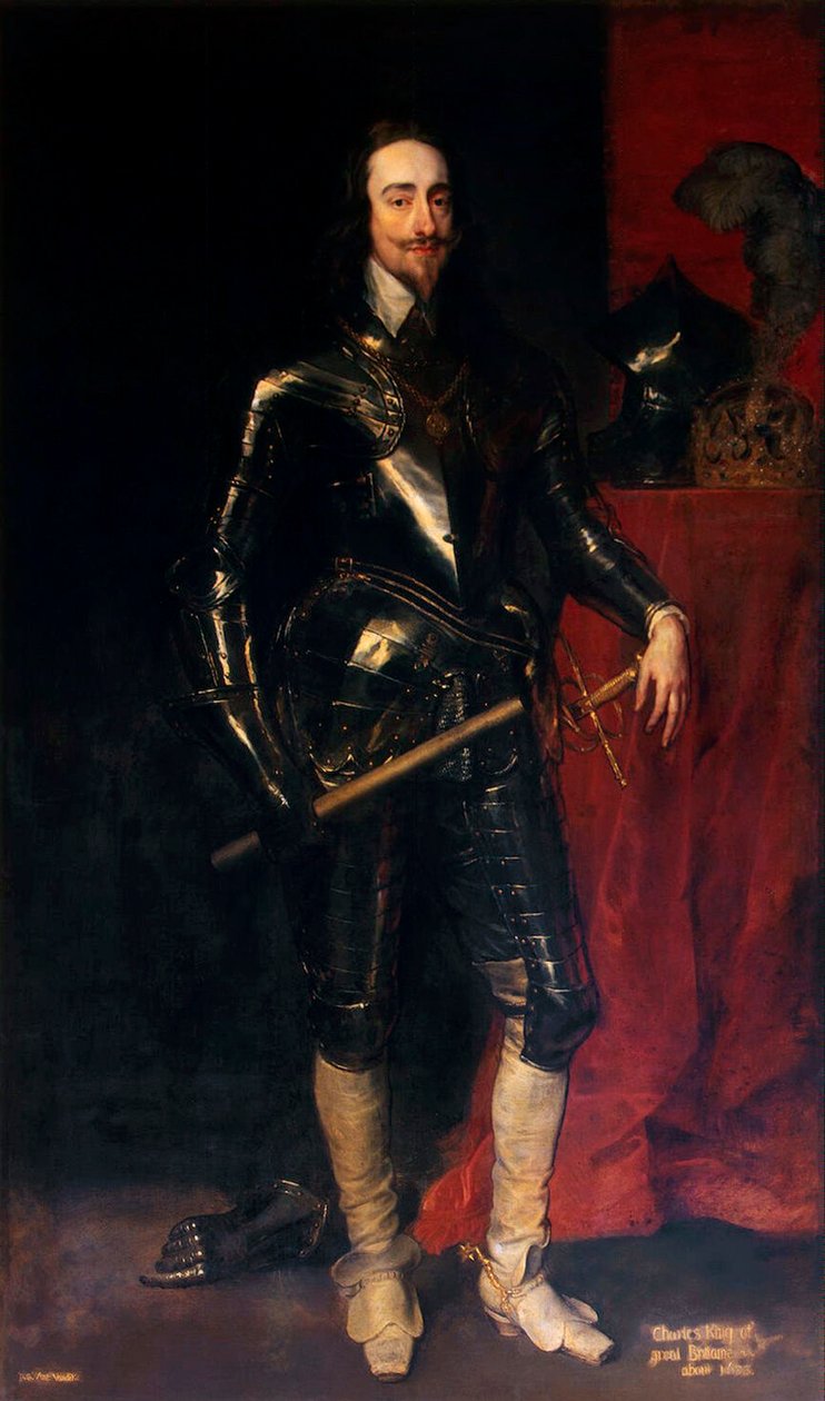 Portræt af kong Charles I af England, Skotland og Irland 1600-1649, 1638. af Anthony van Dyck