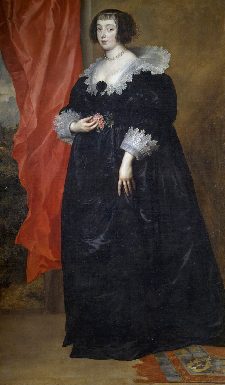 Portræt af Margaret af Lorraine (1615-1672), af Anthony van Dyck, olie på lærred, 204x117 cm af Anthony van Dyck