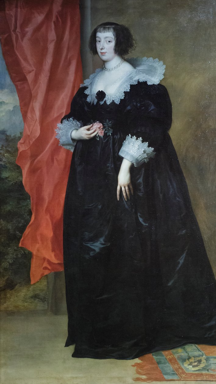Portræt af Marguerite af Lorraine, hertuginde af Orleans (?) af Anthony van Dyck