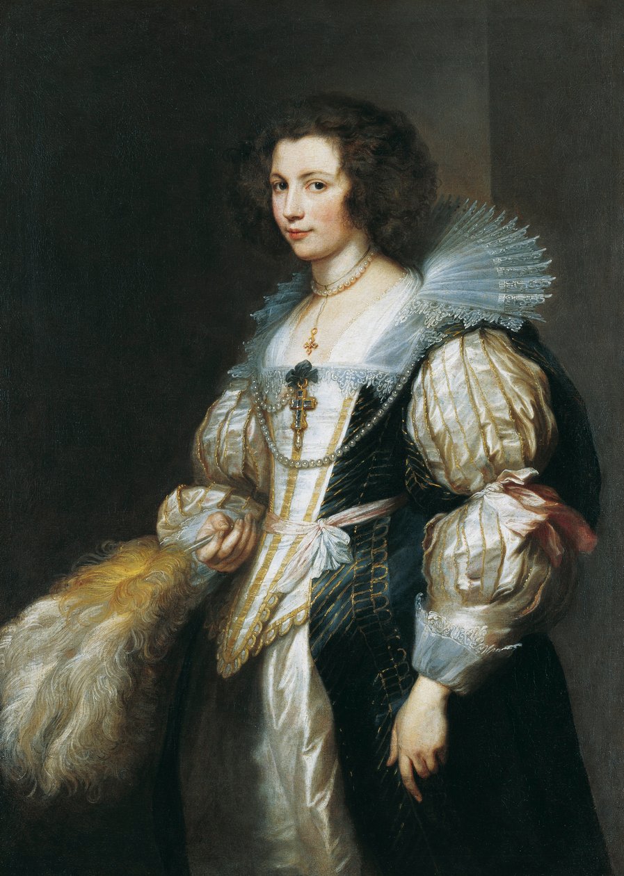 Portræt af Maria Louis de Tassis (1611-1638), datter af kannik Antoine de Tassis af Anthony van Dyck