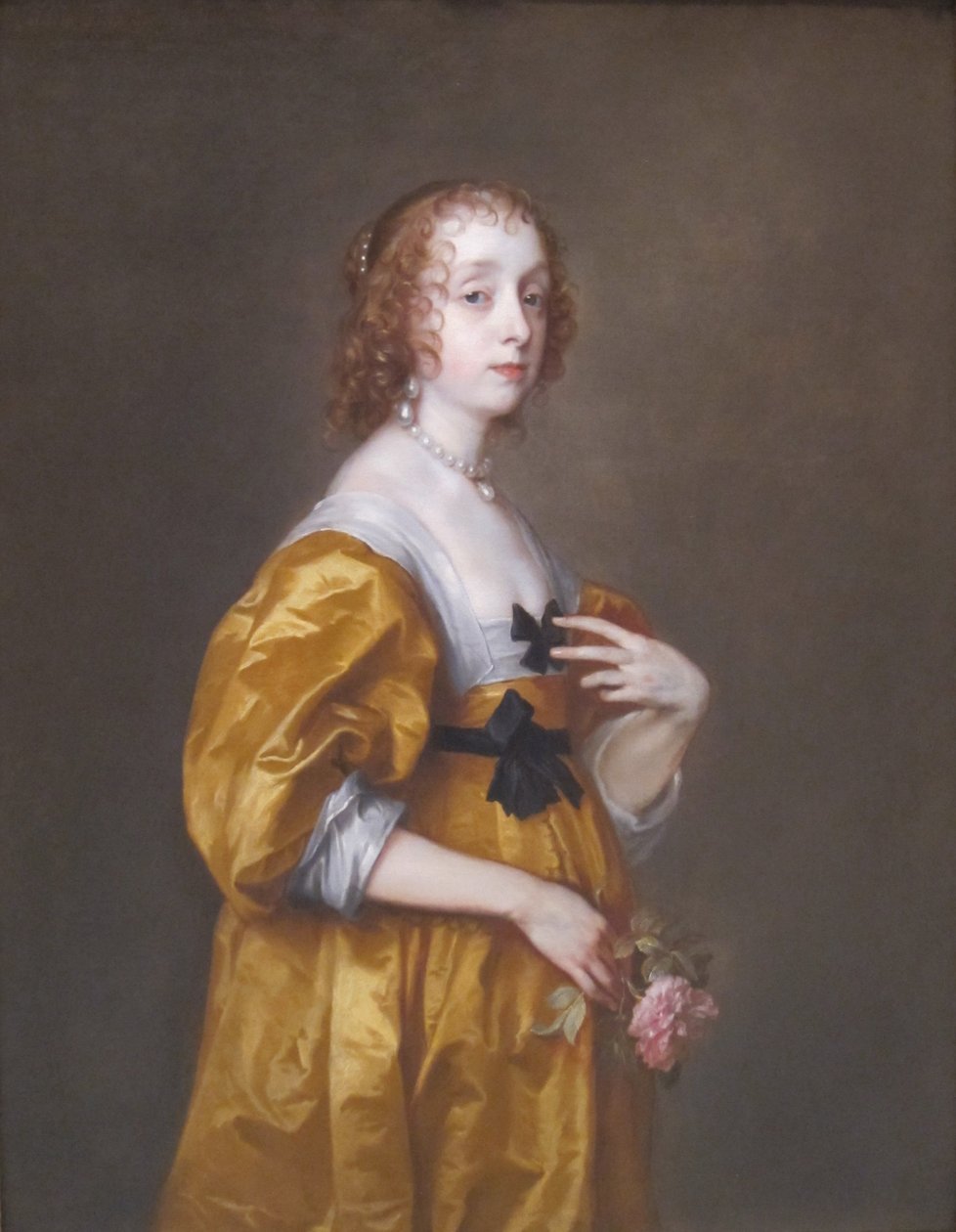 Portræt af Mary Stewart, hertuginde af Richmond og hertuginde af Lennox (1622-1685), tidligere Lady Mary Villiers af Anthony van Dyck
