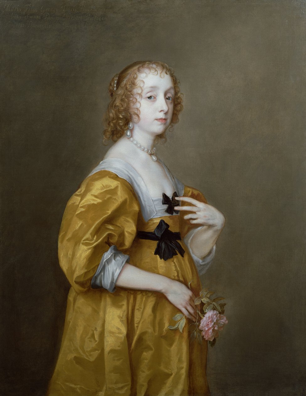 Portræt af Mary Villiers (1622-85) Lady Herbert af Shurland af Anthony van Dyck