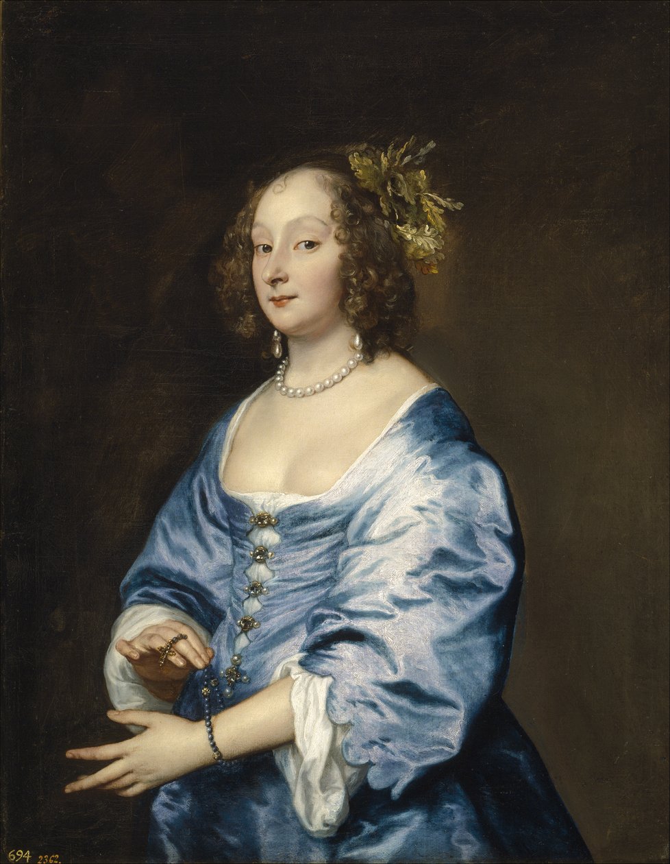Portræt af Mary née Ruthven, Lady van Dyck af Anthony van Dyck